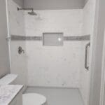 shower installation project in San Antonio after completion