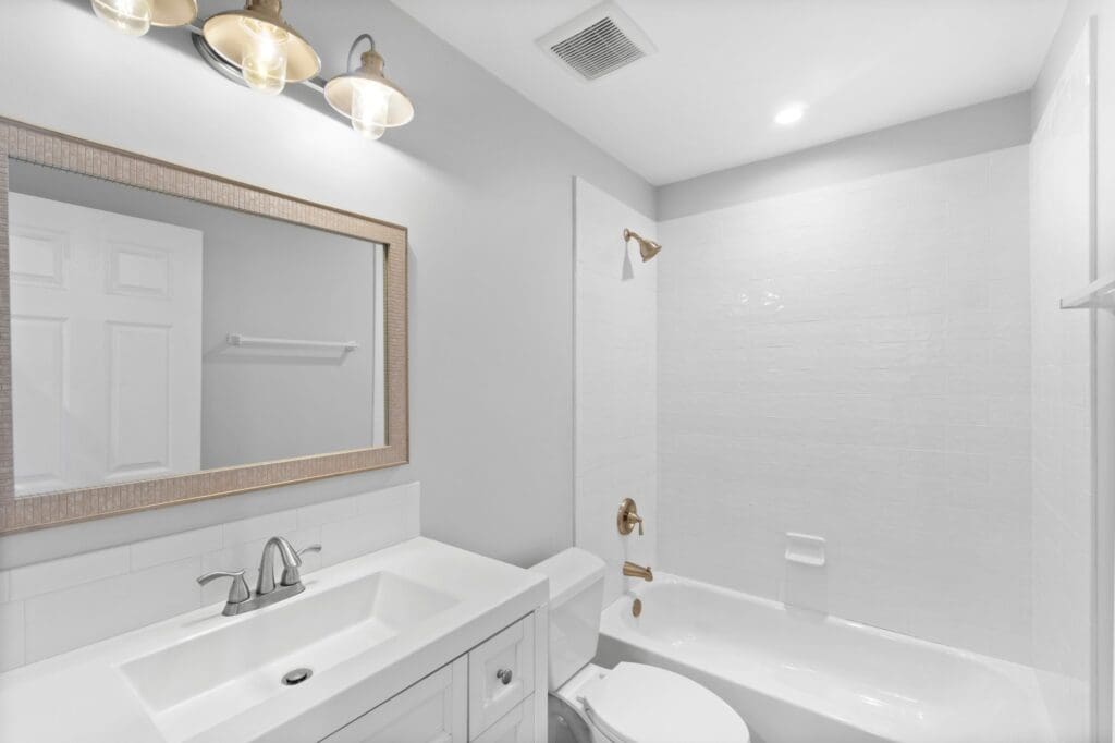 Newly remodeled bathroom in Dallas, TX.